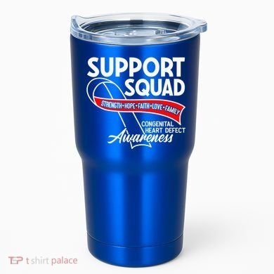 Support Awareness Squad I CHD Congenital Heart Defect Tumbler