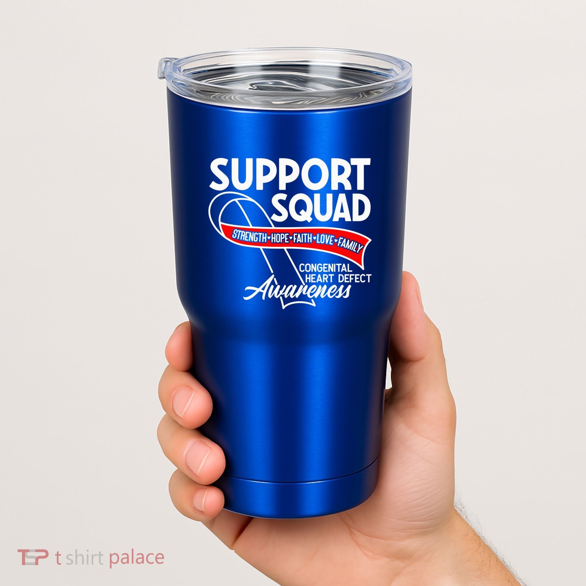 Support Awareness Squad I CHD Congenital Heart Defect Tumbler