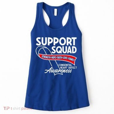 Support Awareness Squad I CHD Congenital Heart Defect Women's Tank Top