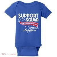 Support Awareness Squad I CHD Congenital Heart Defect Baby Bodysuit thumb 0