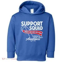 Support Awareness Squad I CHD Congenital Heart Defect Toddler Hoodie thumb 0