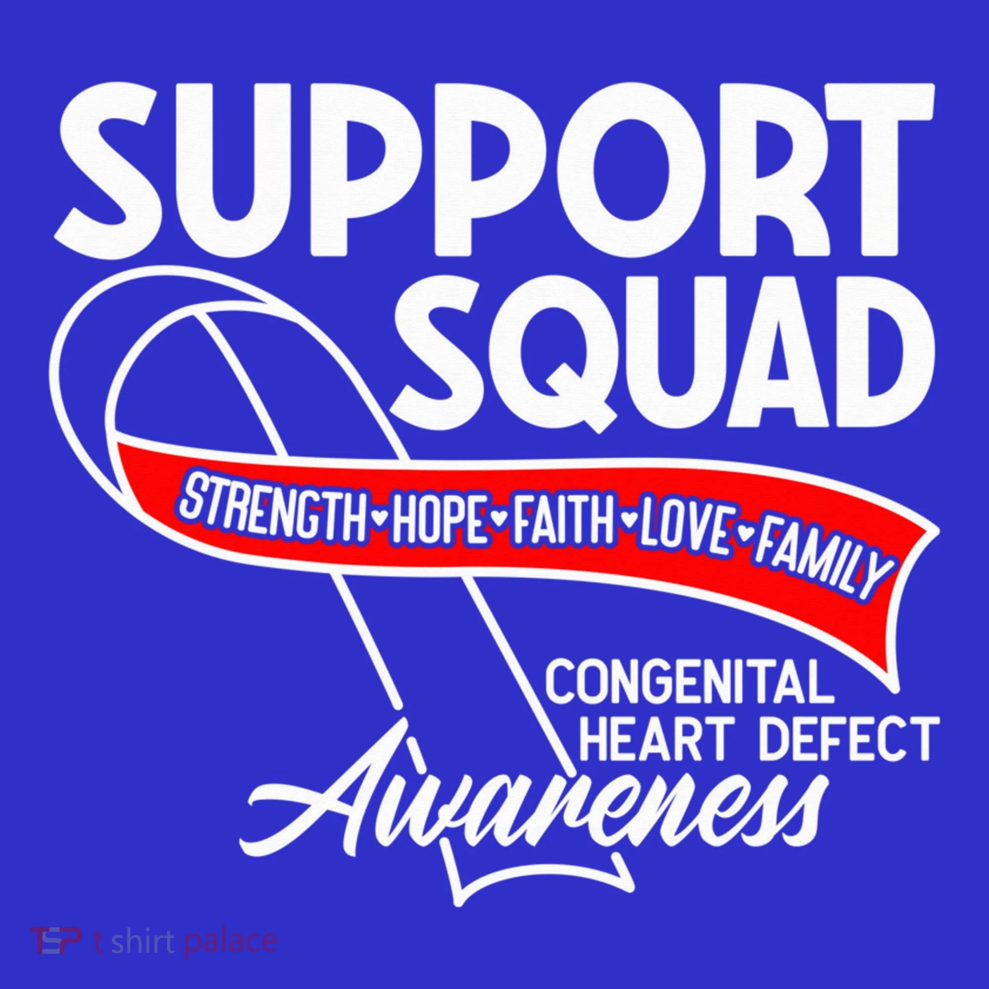 Support Awareness Squad I CHD Congenital Heart Defect Tank Top