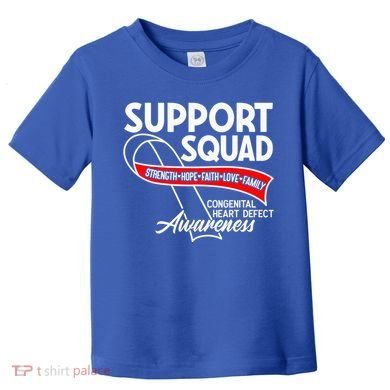 Support Awareness Squad I CHD Congenital Heart Defect Toddler T-Shirt
