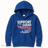 Support Awareness Squad I CHD Congenital Heart Defect Kids Hoodie thumb 0