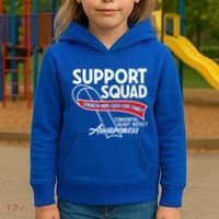 Support Awareness Squad I CHD Congenital Heart Defect Kids Hoodie thumb 3
