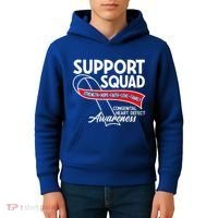 Support Awareness Squad I CHD Congenital Heart Defect Kids Hoodie thumb 4