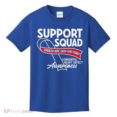Support Awareness Squad I CHD Congenital Heart Defect Kids T-Shirt