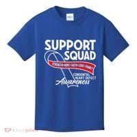 Support Awareness Squad I CHD Congenital Heart Defect Kids T-Shirt thumb 0