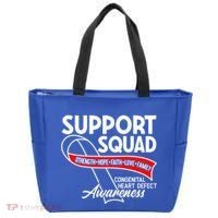 Support Awareness Squad I CHD Congenital Heart Defect Tote Bag thumb 0