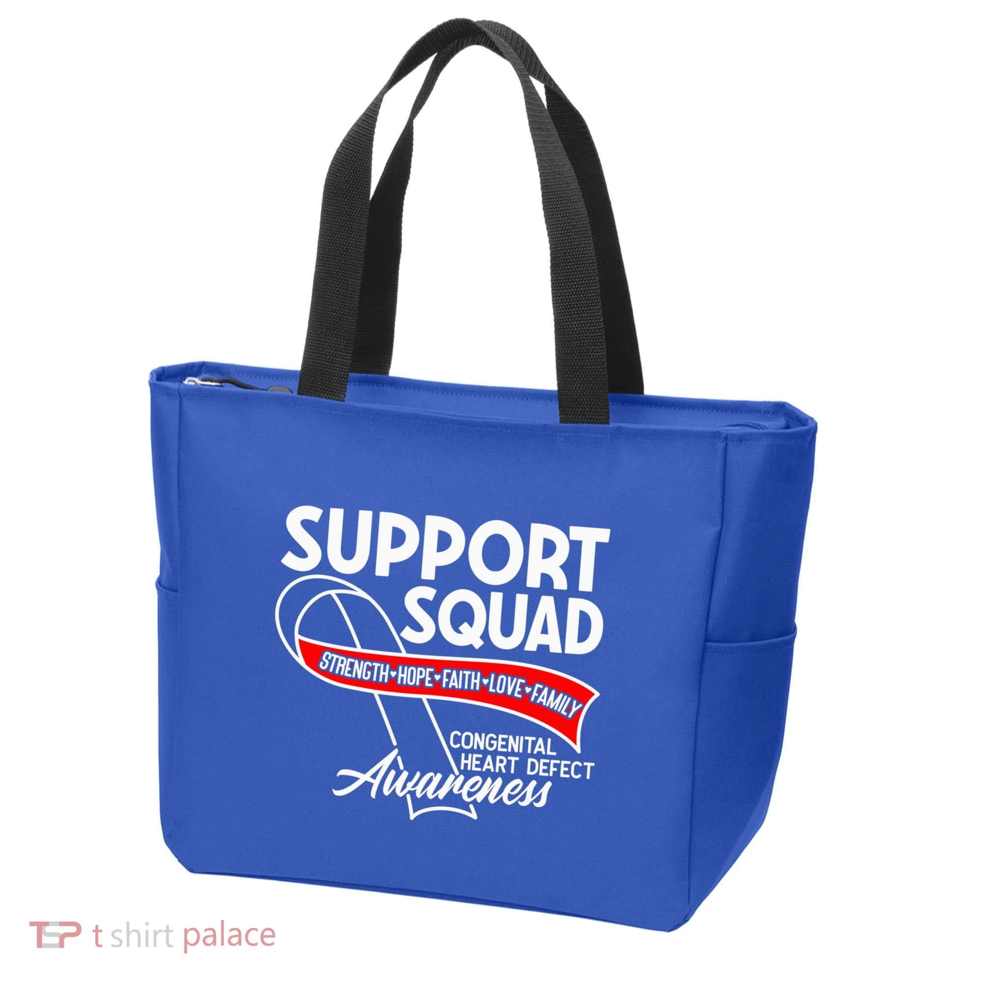 Support Awareness Squad I CHD Congenital Heart Defect Tote Bag