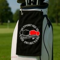 Support Awareness Squad I CHD Congenital Heart Defect Golf Towel thumb 2