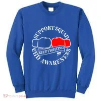 Support Awareness Squad I CHD Congenital Heart Defect Sweatshirt thumb 0