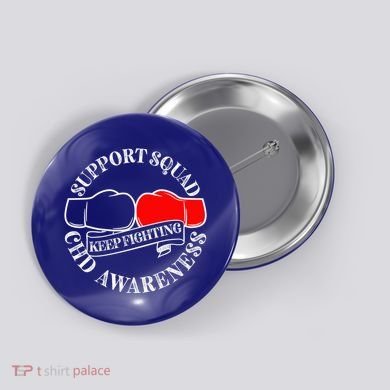 Support Awareness Squad I CHD Congenital Heart Defect Button