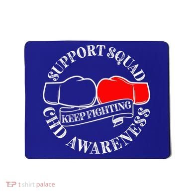 Support Awareness Squad I CHD Congenital Heart Defect Mousepad