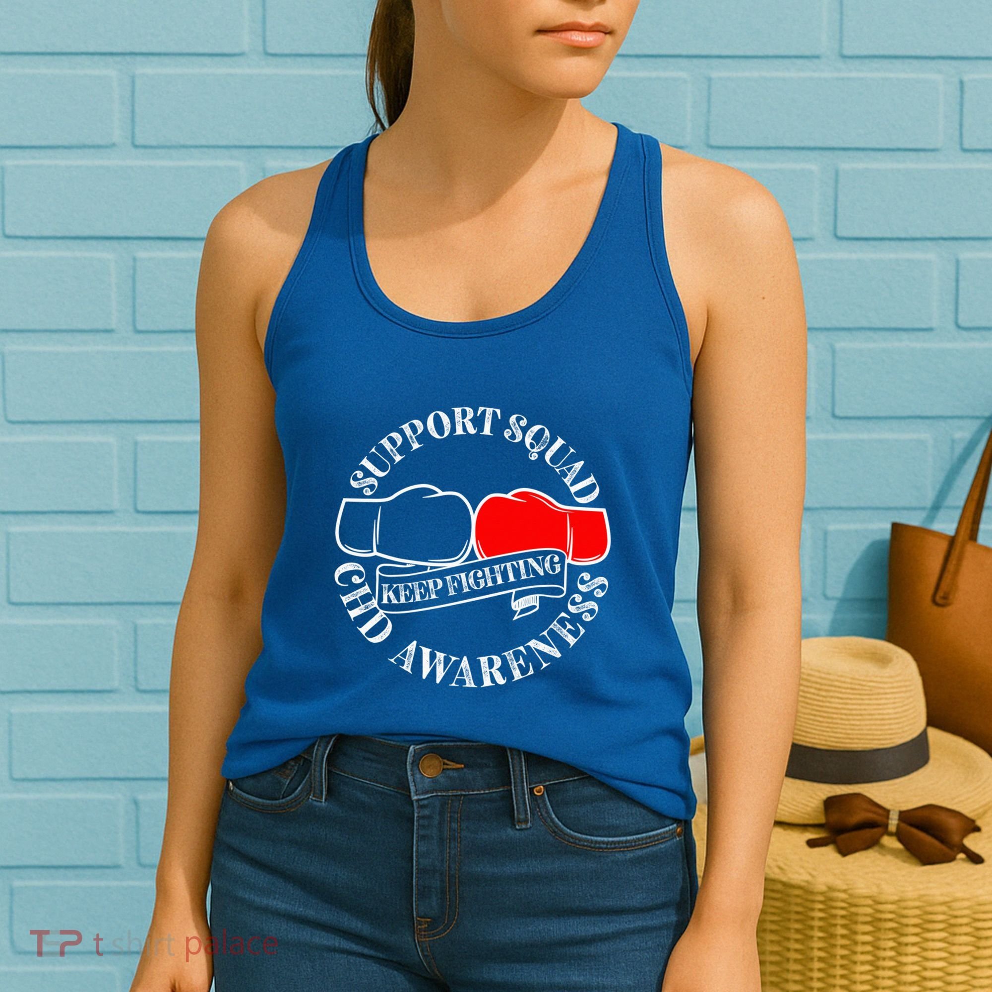 Support Awareness Squad I CHD Congenital Heart Defect Women's Tank Top