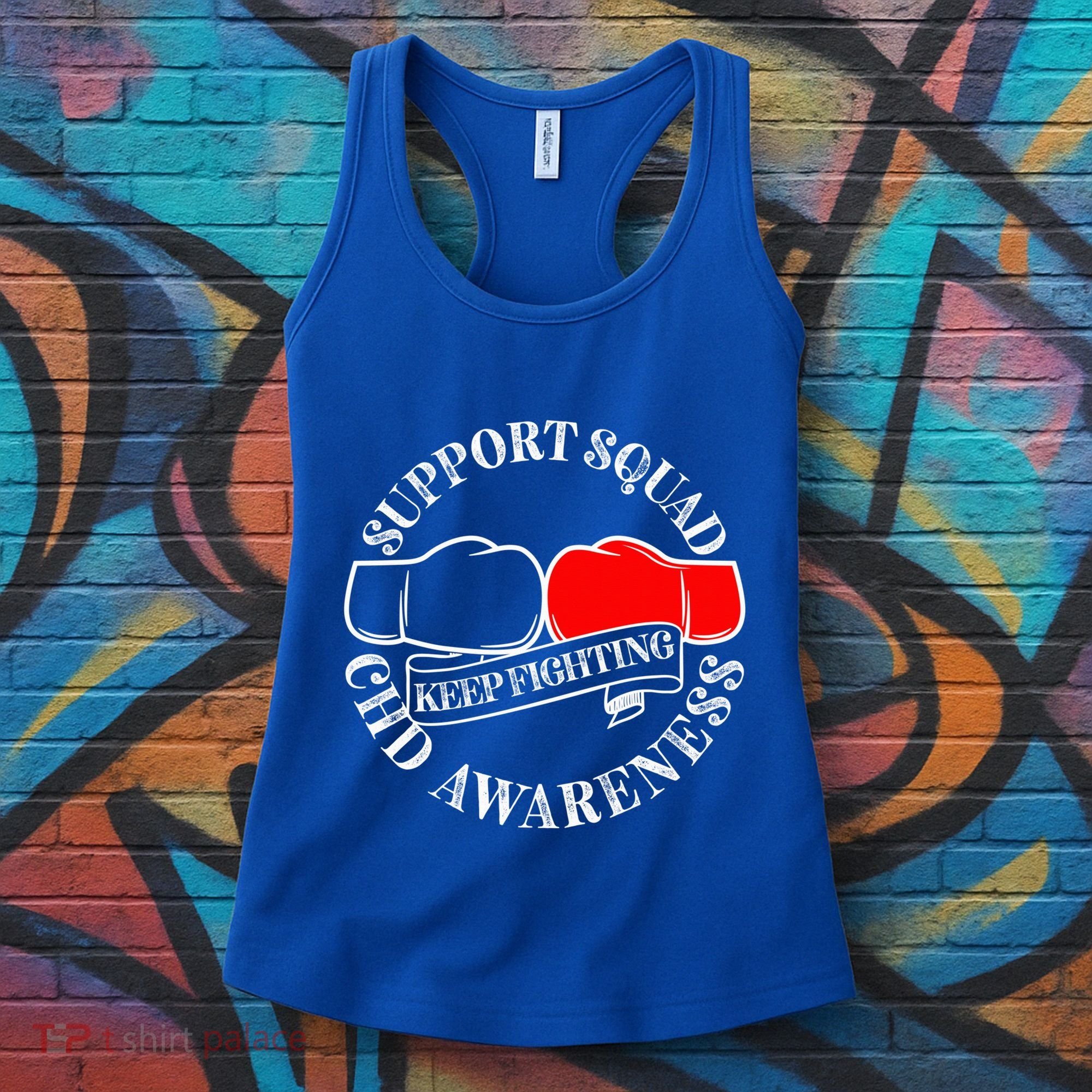 Support Awareness Squad I CHD Congenital Heart Defect Women's Tank Top