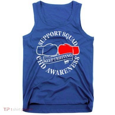 Support Awareness Squad I CHD Congenital Heart Defect Tank Top