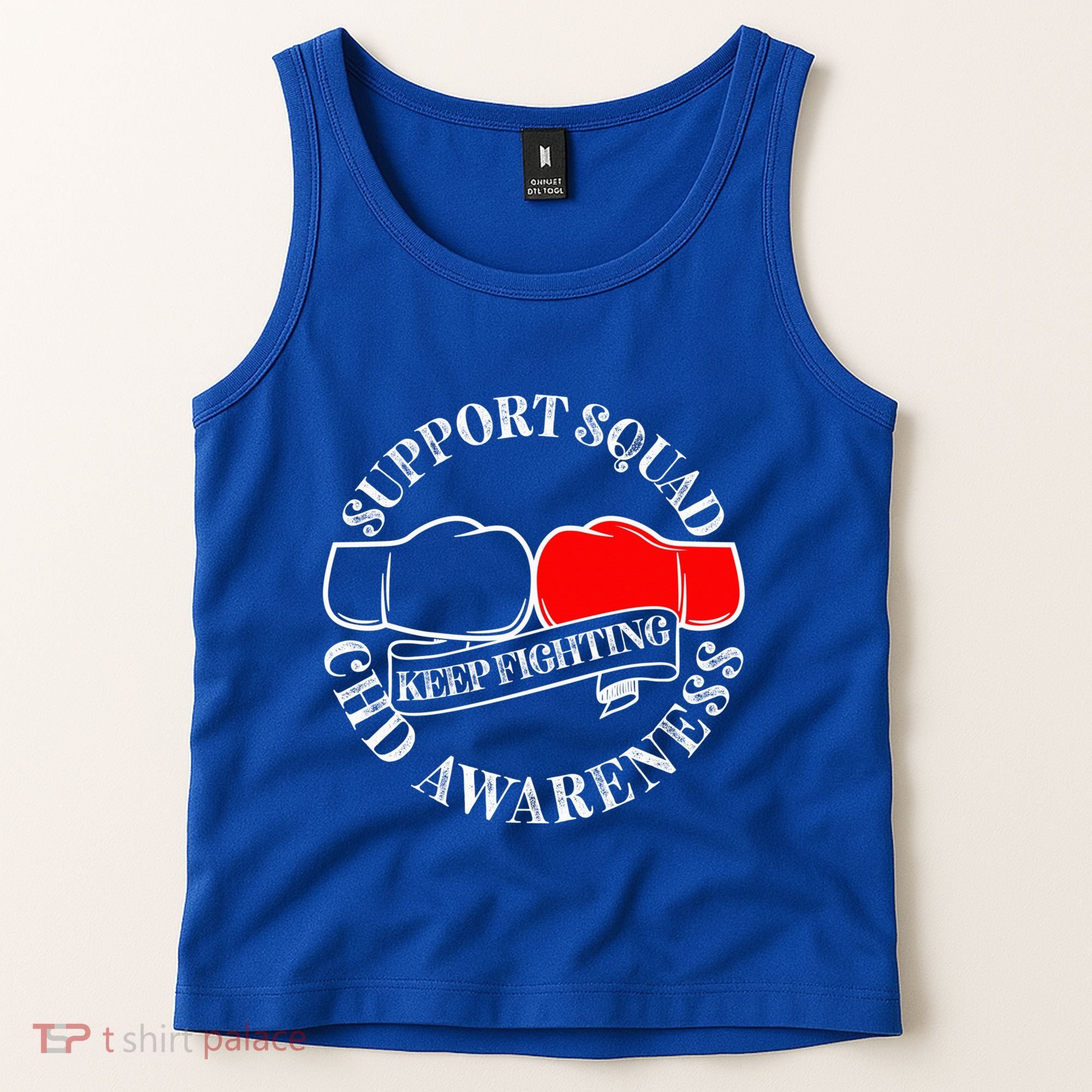 Support Awareness Squad I CHD Congenital Heart Defect Tank Top