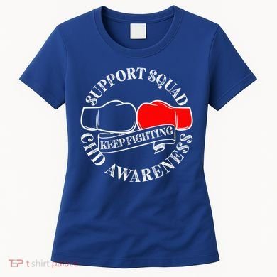 Support Awareness Squad I CHD Congenital Heart Defect Women's T-Shirt