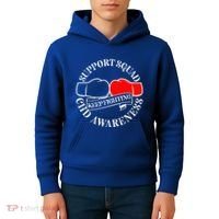 Support Awareness Squad I CHD Congenital Heart Defect Kids Hoodie thumb 4