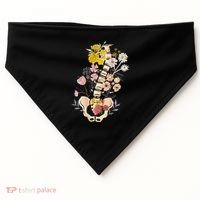 Scoliosis Awareness Spinal Fusion Back Surgery Botanical USA-Made Doggie Bandana thumb 0