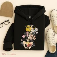 Scoliosis Awareness Spinal Fusion Back Surgery Botanical Hoodie thumb 4