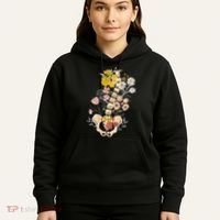 Scoliosis Awareness Spinal Fusion Back Surgery Botanical Hoodie thumb 5