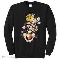 Scoliosis Awareness Spinal Fusion Back Surgery Botanical Sweatshirt thumb 0