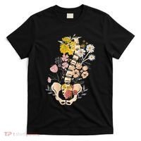 Scoliosis Awareness Spinal Fusion Back Surgery Botanical T-Shirt thumb 0