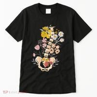 Scoliosis Awareness Spinal Fusion Back Surgery Botanical Tall T-Shirt thumb 0