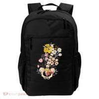 Scoliosis Awareness Spinal Fusion Back Surgery Botanical Backpack thumb 0