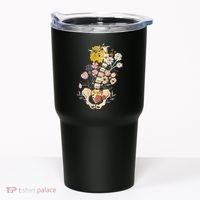 Scoliosis Awareness Spinal Fusion Back Surgery Botanical Tumbler thumb 0
