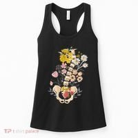 Scoliosis Awareness Spinal Fusion Back Surgery Botanical Women's Tank Top thumb 0