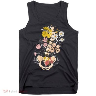 Scoliosis Awareness Spinal Fusion Back Surgery Botanical Tank Top