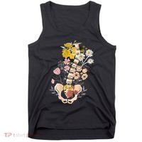 Scoliosis Awareness Spinal Fusion Back Surgery Botanical Tank Top thumb 0