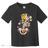 Scoliosis Awareness Spinal Fusion Back Surgery Botanical Toddler T-Shirt thumb 0