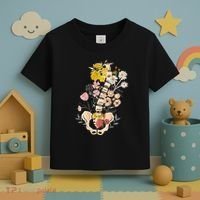 Scoliosis Awareness Spinal Fusion Back Surgery Botanical Toddler T-Shirt thumb 3