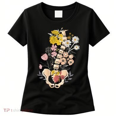 Scoliosis Awareness Spinal Fusion Back Surgery Botanical Women's T-Shirt