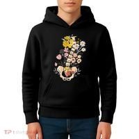 Scoliosis Awareness Spinal Fusion Back Surgery Botanical Kids Hoodie thumb 4