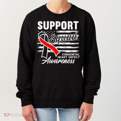 Support Awareness Squad I CHD Congenital Heart Defect Women's Sweatshirt