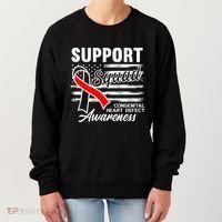Support Awareness Squad I CHD Congenital Heart Defect Women's Sweatshirt thumb 0