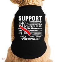 Support Awareness Squad I CHD Congenital Heart Defect Doggie Tank thumb 0