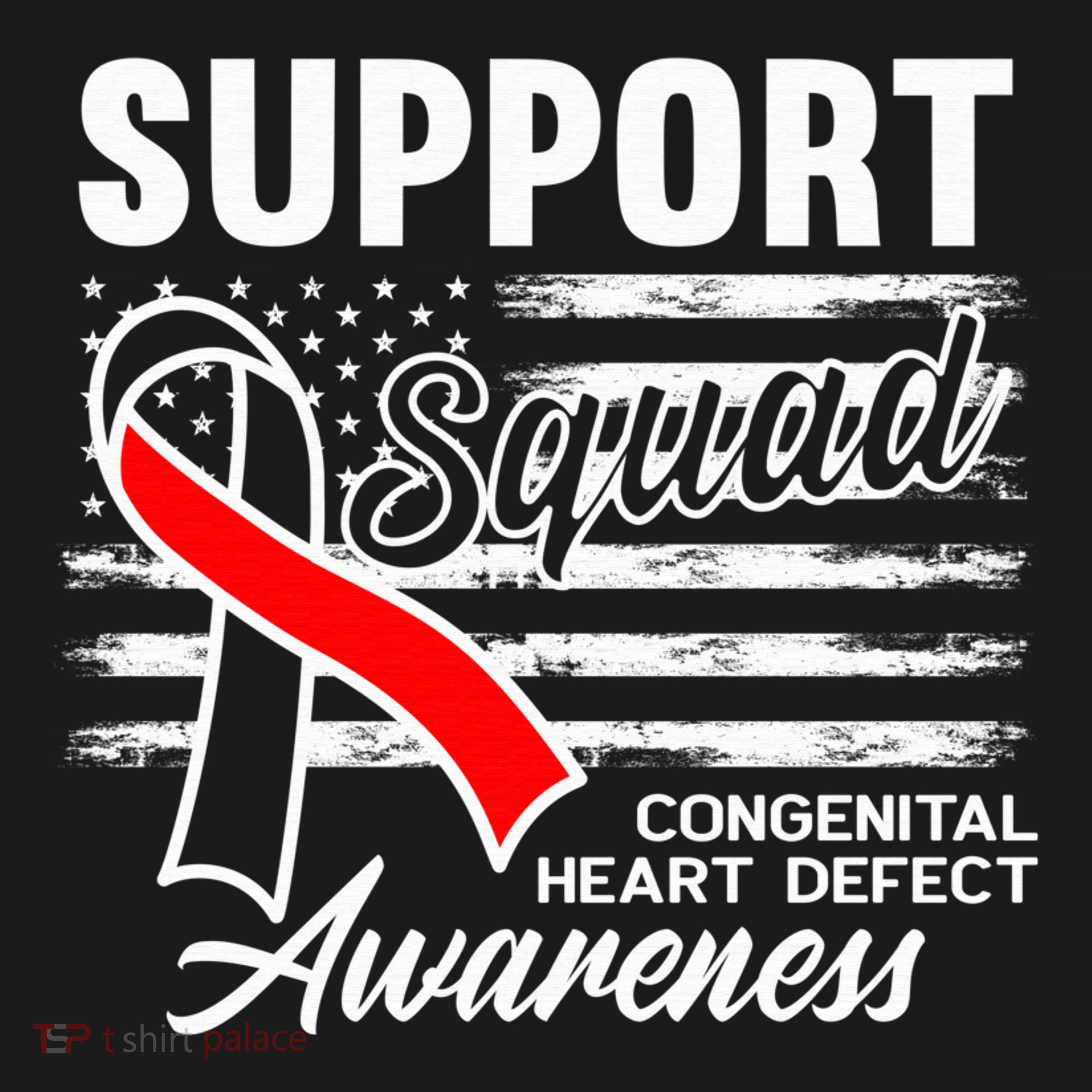 Support Awareness Squad I CHD Congenital Heart Defect Doggie Tank