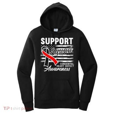 Support Awareness Squad I CHD Congenital Heart Defect Women's Hoodie