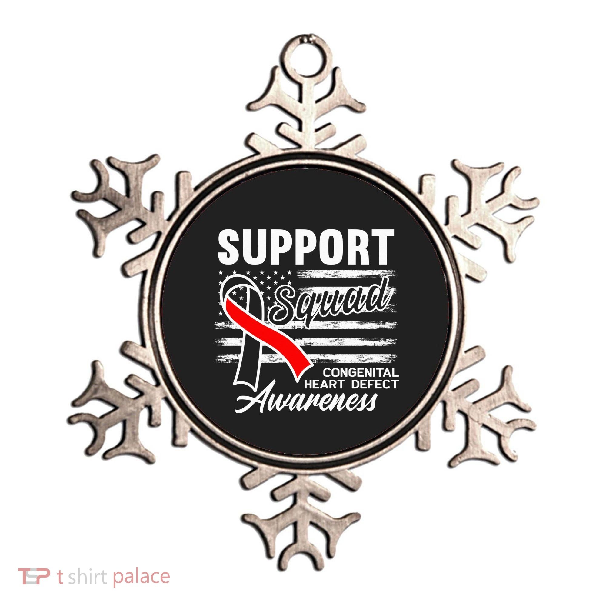Support Awareness Squad I CHD Congenital Heart Defect Ornament