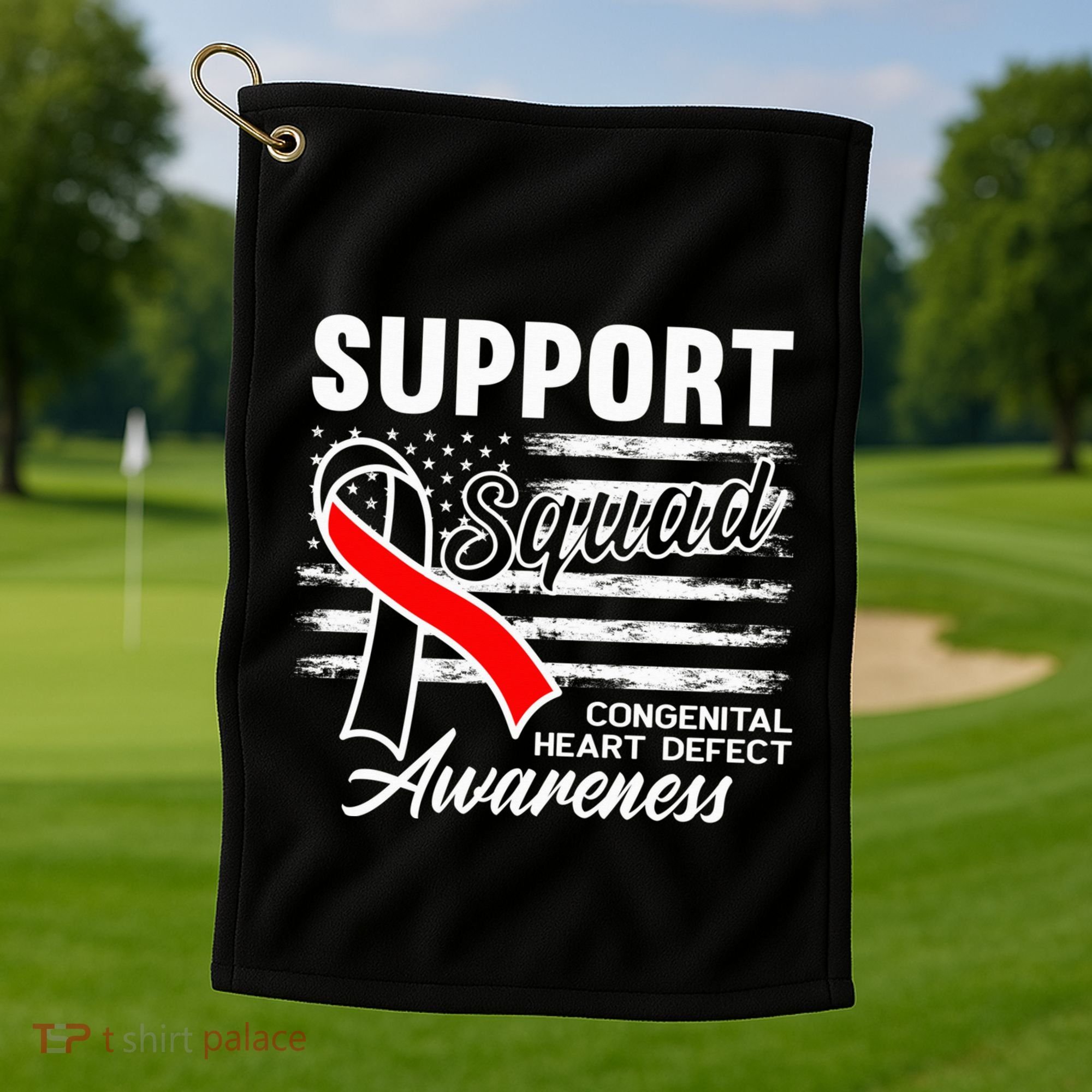 Support Awareness Squad I CHD Congenital Heart Defect Golf Towel