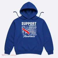 Support Awareness Squad I CHD Congenital Heart Defect Hoodie thumb 0