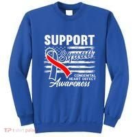 Support Awareness Squad I CHD Congenital Heart Defect Sweatshirt thumb 0