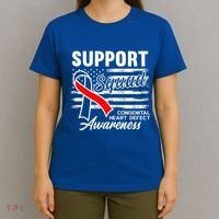 Support Awareness Squad I CHD Congenital Heart Defect T-Shirt thumb 4