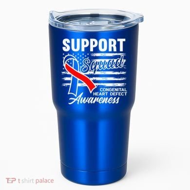 Support Awareness Squad I CHD Congenital Heart Defect Tumbler